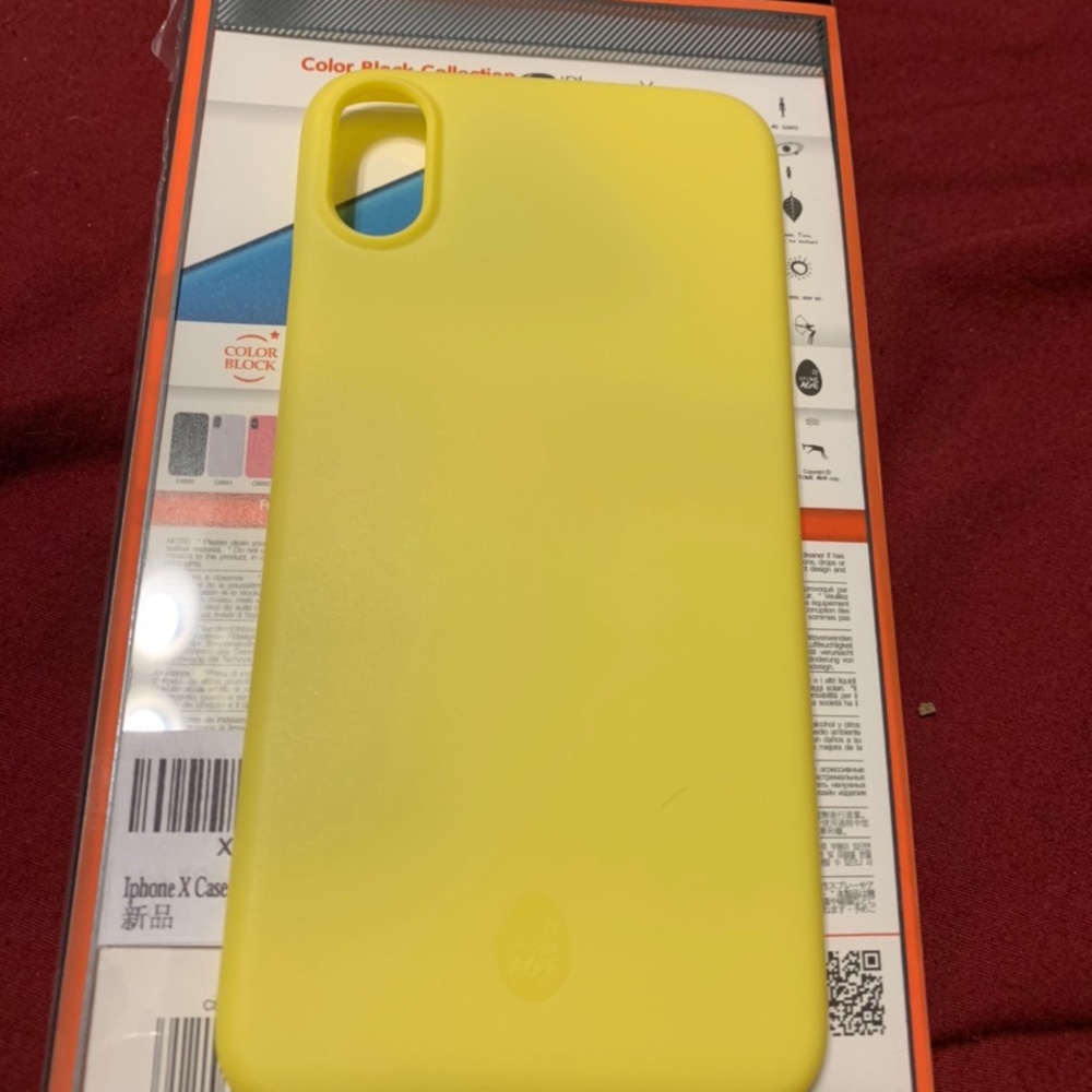 yellow iphone x case